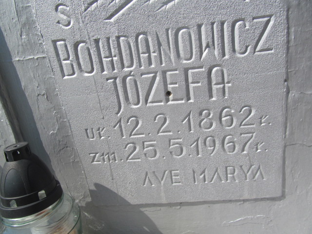Józefa Bohdanowicz 1862 Trzebiel 0894 - Grobonet - Wyszukiwarka osób pochowanych