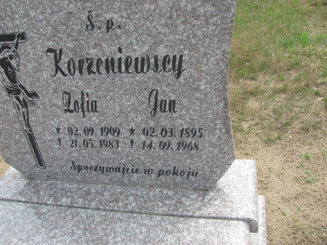 Zofia Korzeniewska 1909 Trzebiel 0894 - Grobonet - Wyszukiwarka osób pochowanych