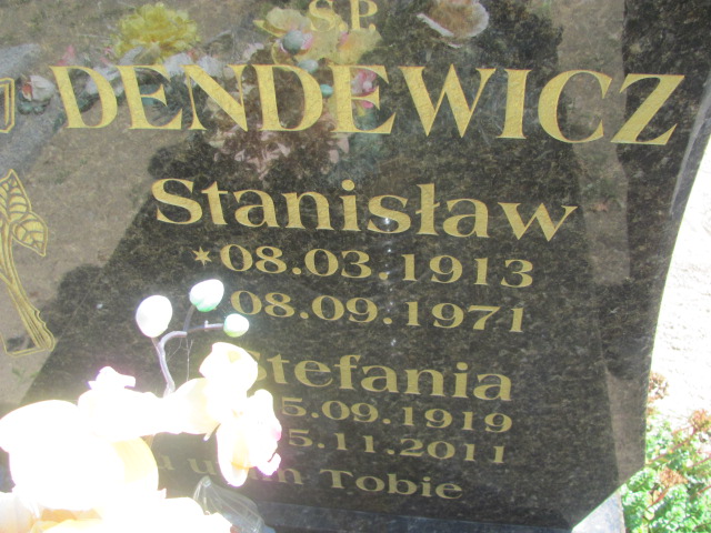 Stefania Dendewicz 1919 Trzebiel 0894 - Grobonet - Wyszukiwarka osób pochowanych
