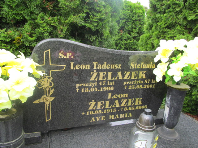 Stefania Żelazek Trzebiel 0894 - Grobonet - Wyszukiwarka osób pochowanych